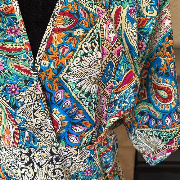 SHEIN Gorgeous Floral Paisley wide leg Romper Jumpsuit! Size XL/12 - Picture 5 of 13